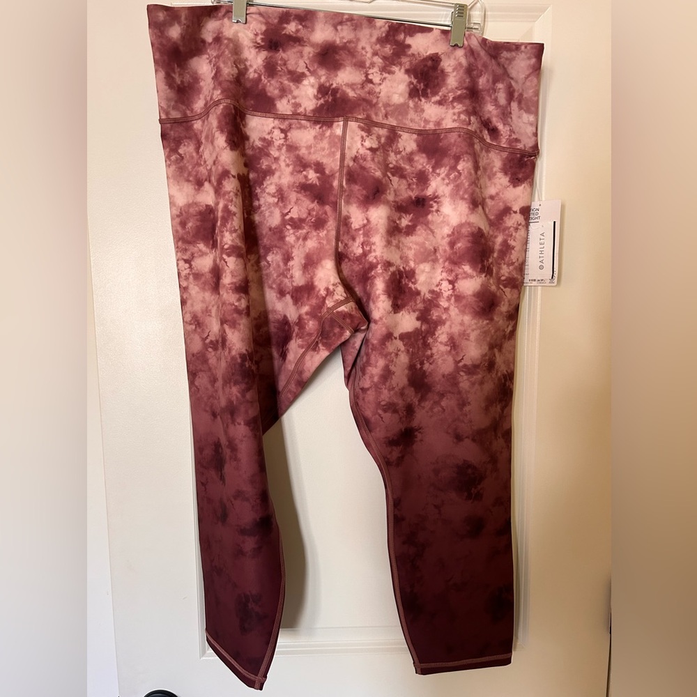 NWT Athleta Elation “Dance All Night” 7/8 printed tights